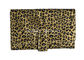 Duża pojemność Leopard Pattern Makeup Brush Roll Bag Torba na długopis Case Case Handy Clutch