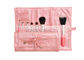 Przenośny kosmetyczny zestaw pędzli do makijażu Różowa podróżna kosmetyczka z torbą