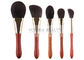 Goat Natural Hair Makeup Brushes Basic Daily Set With Special Luxury Ebony Handle