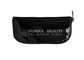 Handy Cosmetic Pouch Clutch Makeup Brush Bag With Zipper Enclosure Black