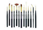 13Pcs Mini Body Art Brushes Watercolour Paint Brushes Collection With Premium Synthetic Sable Hair