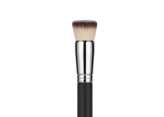 Vonira Beauty Luxury Flat Top Kabuki Makeup Foundation Szczotka Z Srebrną Miedzianą Ferrule