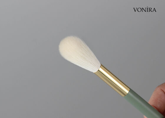 Vonira Custom Wholesales Natural White Goat Hair Makeup Długi pędzel do pudru z usługą prywatnej marki