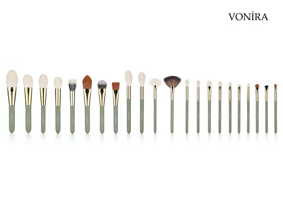 Vonira Custom Wholesale Natural White Goat Hair Fan Eye Blending Brush z usługą Private Label