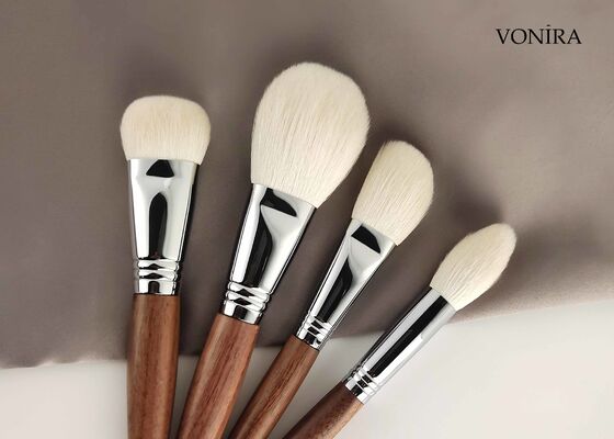 Vonira Custom Wholesale Naturalny Biały Włos Kozie Brązowy Ebony Ręcznik makijaż twarzy Proszek Bronz