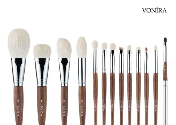 Vonira Custom Wholesale Naturalny Biały Włos Kozie Brązowy Ebony Ręcznik makijaż twarzy Proszek Bronz