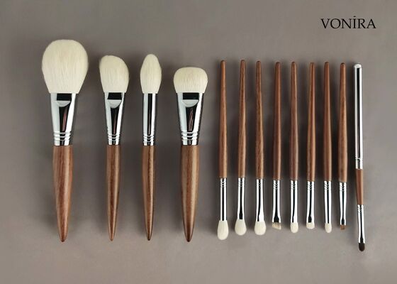 Vonira Custom Wholesale Naturalny Biały Włos Kozie Brązowy Ebony Ręcznik makijaż twarzy Proszek Bronz
