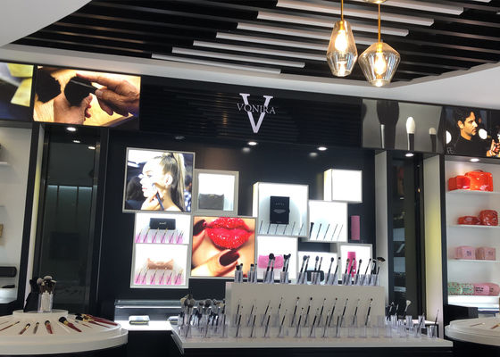 Vonira Professional Dual Ended Makeup Blush Contour Brush Dwustronny pędzel do bronzera z rozświetlaczem z czarnymi uchwytami