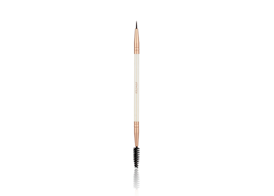 Vonira Beauty Dual Eyeliner Mascara Makiaż Szczoteczka podwójny końcówka z aluminium ferrule brzozy drewniany uchwyt