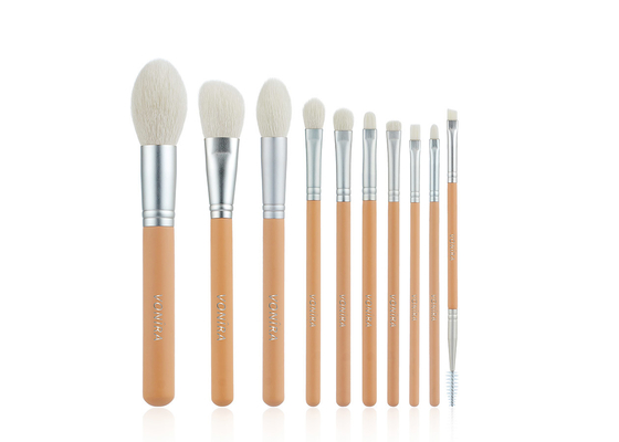 Vonira Beauty Niestandardowa Nuda Różowy Kolor Basic 10 Pieces Makijaż Szczotki Kolekcja Set de Brochas de Maquillaje Professional