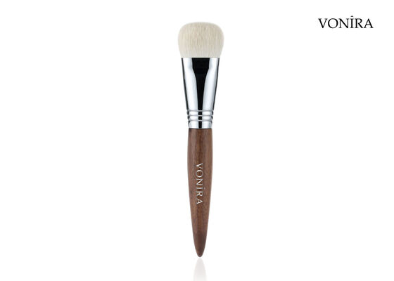 Vonira Custom Wholesale Naturalny Biały Włosy Kozie Brązowe Ebony Ręcznik makijaż twarzy Fundacja Szczotka